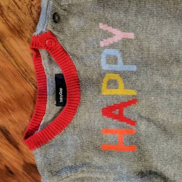 Bundle of 3 Baby Gap Sweater Onesies - Picture 3 of 6